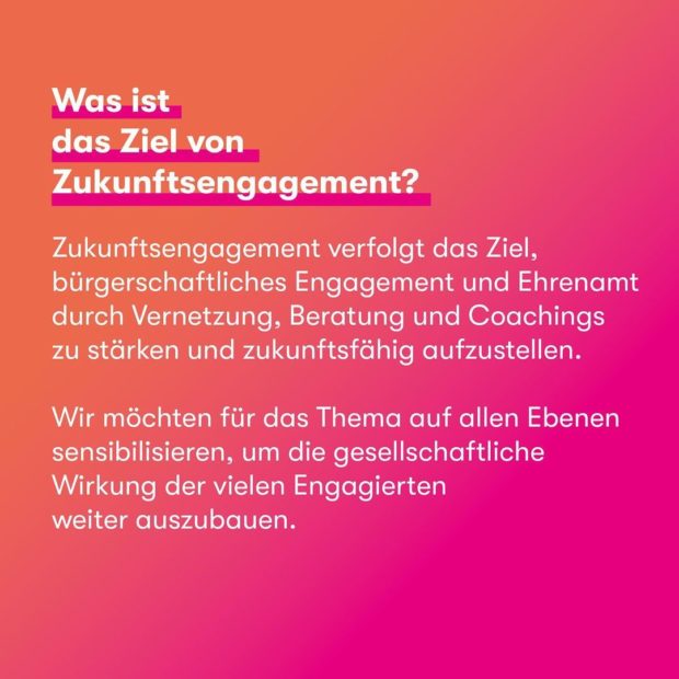 Ziel Zukunftsengagement